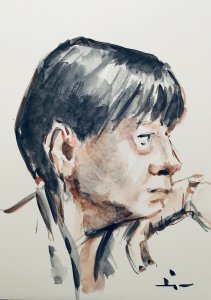 Watercolor Portrait study 2021 #3