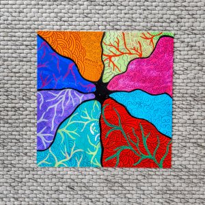 Sounds of colours original artwork canvas by Mara Moonmaker 