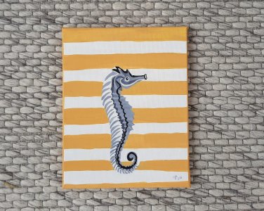 Sea horse glossy print 