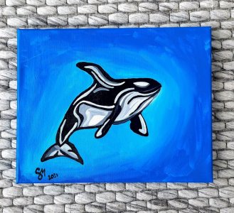 Orca glossy print 