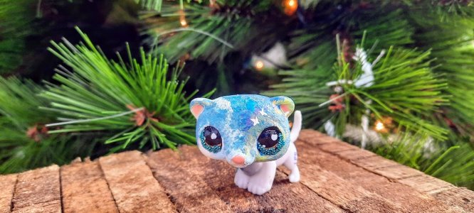 Little Pet Shop Custom/ monkey/custom painted LPS/LPS custom personalised/ cute small gift/LGBTQ+ custom made flag/ Gay flag