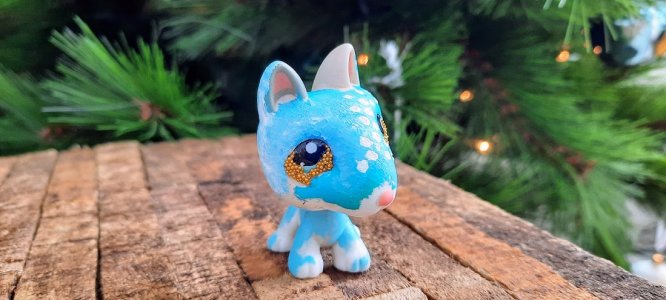 Little Pet Shop Custom/ Pitbul /custom painted LPS/LPS custom personalised/ cute small gift/LGBTQ+ custom made flag/ Gay flag