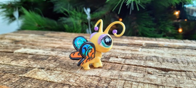 butterfly /Little Pet Shop Custom/custom painted LPS/LPS custom personalised/ cute small gift/LGBTQ+ custom made flag/ Gay flag