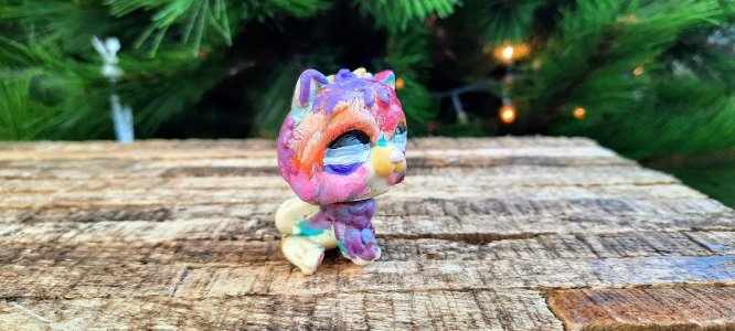 Dog/ Little Pet Shop Custom/custom painted LPS/LPS custom personalised/ cute small gift/LGBTQ+ custom made flag/ Gay flag