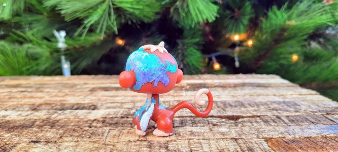 monkey/ Little Pet Shop Custom/custom painted LPS/LPS custom personalised/ cute small gift/LGBTQ+ custom made flag/ Gay flag