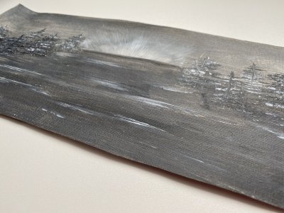 Black and white landscape