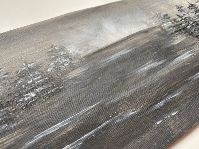 Black and white landscape