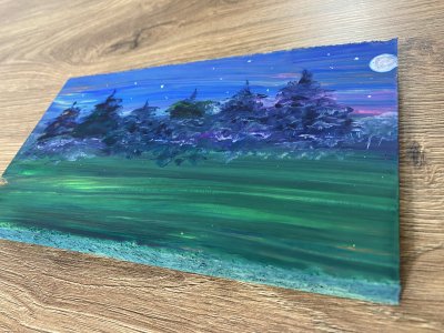 Day and night landscape