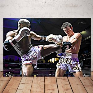Art boxing, Photographie de Boxeur, Impression plexiglas
