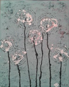 Les fleures givrées