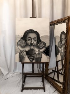 Portrait of Salvador Dali
