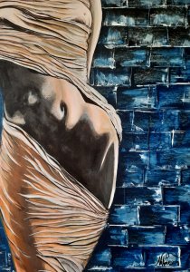 Model poses in sheet...