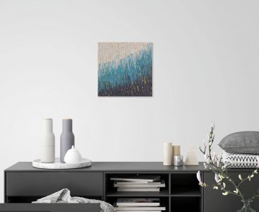 Blue Textured Painting