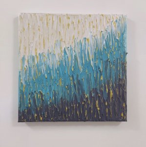 Blue Textured Painting