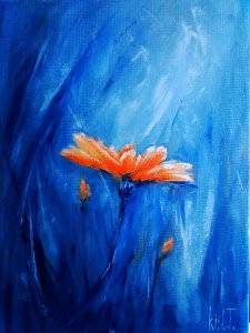 Blossom mystery. Original Oil Painting on Canvas  Art by Kisl.T