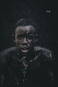 black and white portrait 