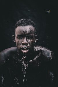 black and white portrait 