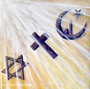 Peinture abstraite acrylique décorative Amorito