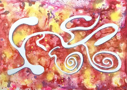 Peinture abstraite acrylique décorative Electra