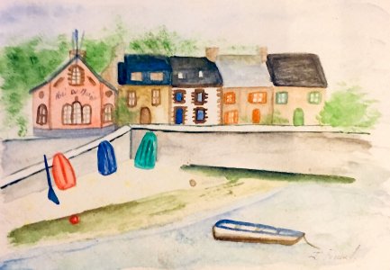 Aquarelle sur papier La Bretagne 2