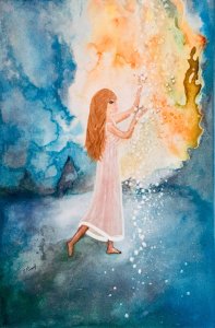 Peinture abstraite acrylique décorative Nimsky