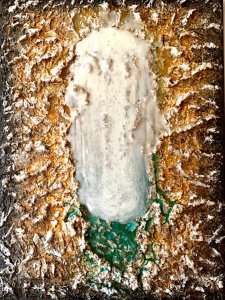 Peinture abstraite acrylique & résine décorative Malimba