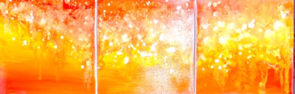 Peinture abstraite acrylique décorative Oxygène