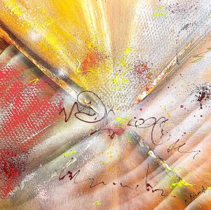 Peinture abstraite acrylique décorative Ochaï