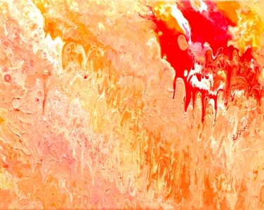 Peinture abstraite acrylique décorative Arabesque