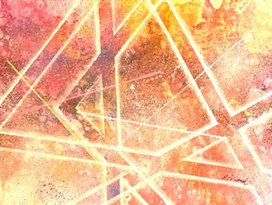 Peinture abstraite acrylique décorative Volymia