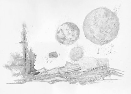 Peinture abstraite acrylique décorative Saranza