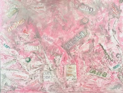 Peinture abstraite acrylique décorative Amilia