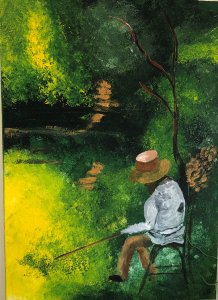 peche en bord de riviere 