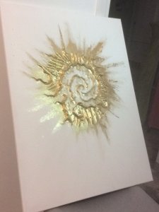 Peinture structurée à l’acrylique