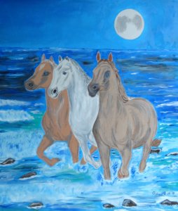 Chevaux sur la plage