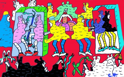 Doors, fans, and wigs