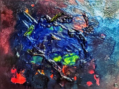 Drama. Geological n.32, 2021  Mixed media  24x30cm