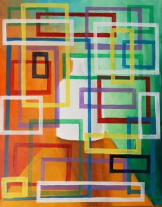 Bottle in the frames