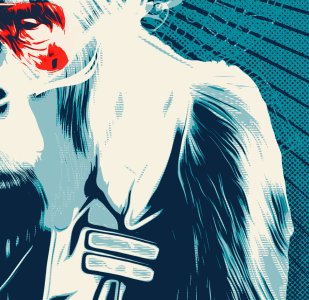 MONKEY BIKER - THE BOSS "RED&BLUE"