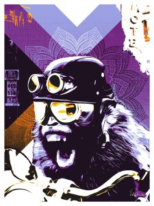 MONKEY BIKER - CRAZY "PURPLE"
