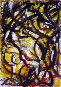 THE PRIESTESS - Modern Abstract Figure