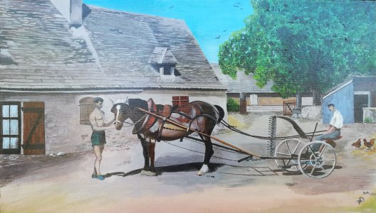 Départ pour les moissons (SOLD)