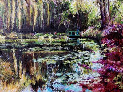Lili pond in Monet Giverny’s garden