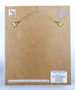 Dichroïc - Tableau en émail sur cuivre et sur feuilles d'argent 3D