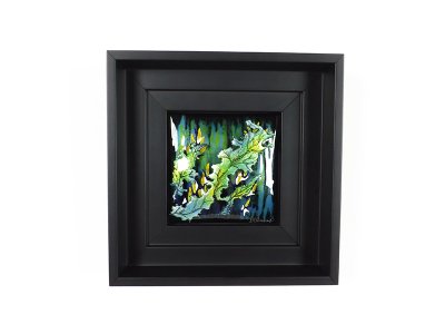 Vague d'optimisme - tableau en émail en 3D