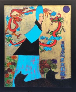  Passante aux panthères et dragons