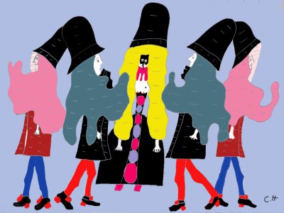 Une courtisane vénitienne et ses courtisans