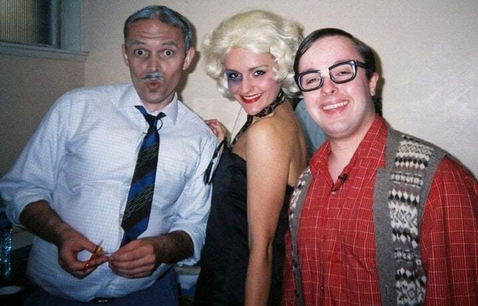With Jamie Drummond and Charlie Brain in Little Shop of Horrors 2005