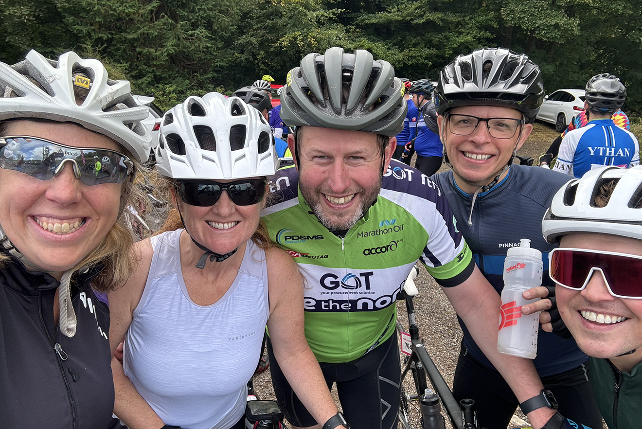 Accord team at Ride the North 2024 cycling event, Angus