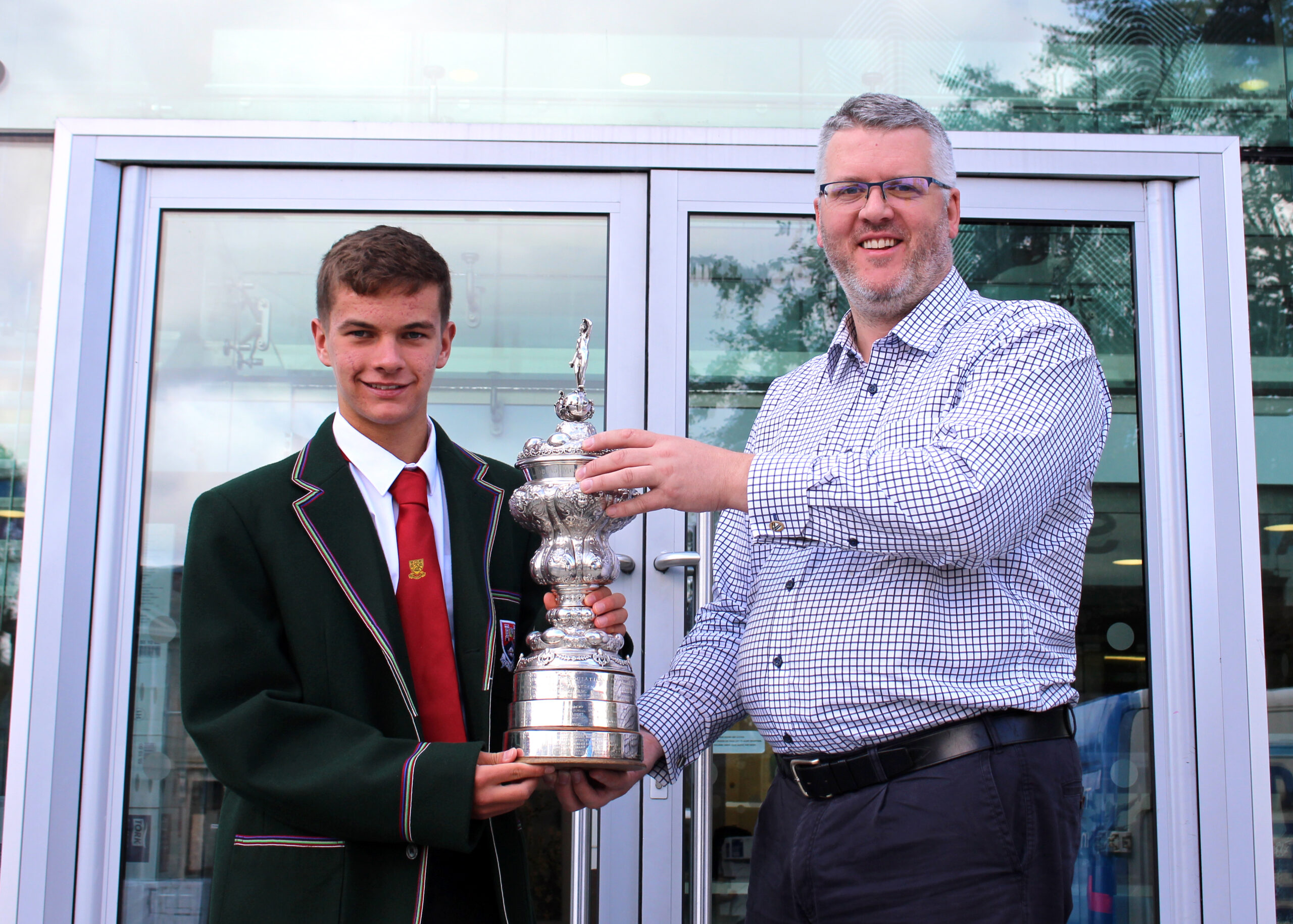 Rhys receives excellent exam results and Eric Liddell Memorial Trophy